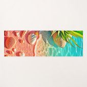 Design der sonnenverwöhnten Muscheln Yogamatte (Vorderseite (Horizontal))