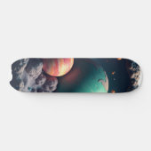 Design der "Space & Planet Skateboards" Skateboard (Horizontal)