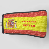 Design der spanischen Flagge Golf Headcover (Vorderseite)