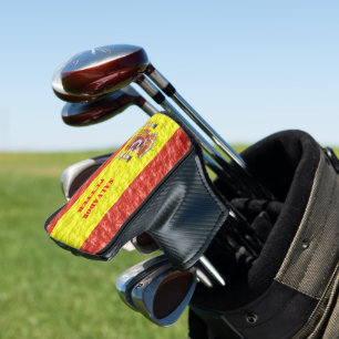 Design der spanischen Flagge Golf Headcover