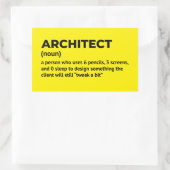 Design der Spaß-Definition Rechteckiger Aufkleber (Tasche)