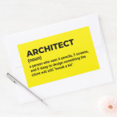 Design der Spaß-Definition Rechteckiger Aufkleber (Umschlag)