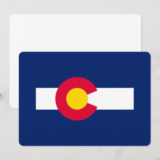 Design der Staatsflagge Colorado (Vorne/Hinten)
