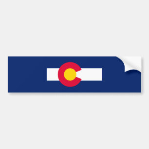 Design der Staatsflagge Colorado Autoaufkleber