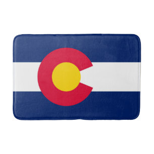 Design der Staatsflagge Colorado Badematte