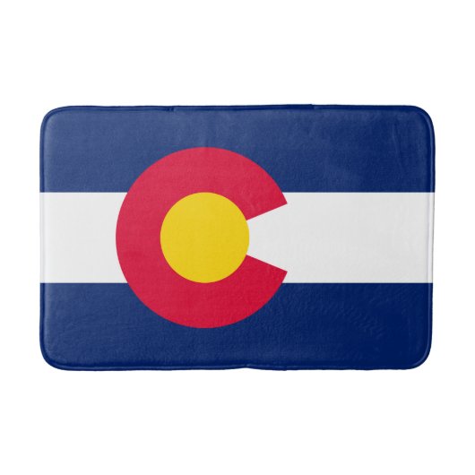 Design der Staatsflagge Colorado Badematte (Vorderseite)