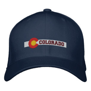 Design der Staatsflagge Colorado Bestickte Baseballkappe
