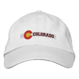 Design der Staatsflagge Colorado Bestickte Baseballkappe