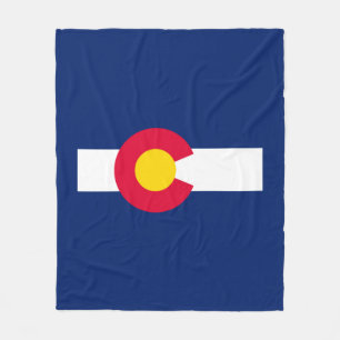 Design der Staatsflagge Colorado Fleecedecke