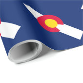 Design der Staatsflagge Colorado Geschenkpapier (Rolleneckpunkt)
