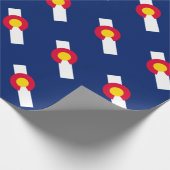 Design der Staatsflagge Colorado Geschenkpapier (Ecke)