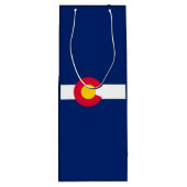 Design der Staatsflagge Colorado Geschenktüte Für Weinflaschen (Rückseite)