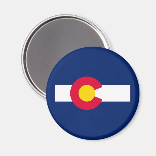 Design der Staatsflagge Colorado Magnet (Vorderseite/Rückseite)