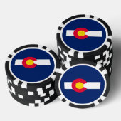 Design der Staatsflagge Colorado Pokerchips (Stapel)