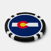 Design der Staatsflagge Colorado Pokerchips (Einzeln)