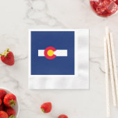 Design der Staatsflagge Colorado Serviette (Beispiel)