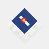 Design der Staatsflagge Colorado Serviette (Ecke)