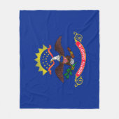 Design der Staatsflagge Nord-Dakota Fleecedecke (Vorderseite)