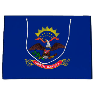 Design der Staatsflagge Nord-Dakota Große Geschenktüte