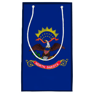 Design der Staatsflagge Nord-Dakota Kleine Geschenktüte