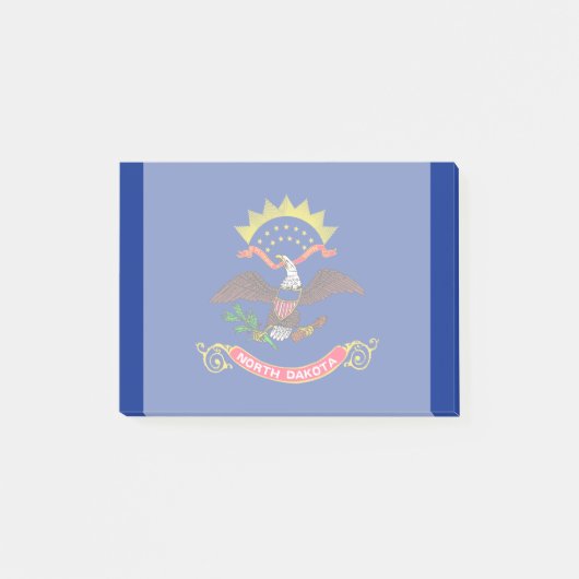 Design der Staatsflagge Nord-Dakota Post-it Klebezettel (Vorderseite)