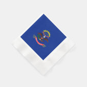Design der Staatsflagge Nord-Dakota Serviette (Ecke)