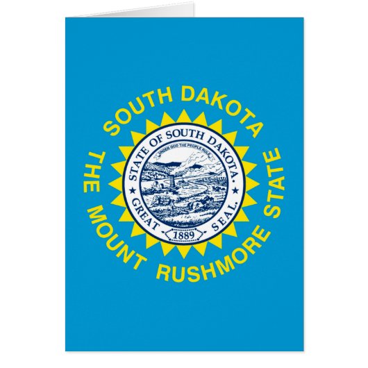 Design der Staatsflagge Süd-Dakota (Vorne)