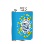 Design der Staatsflagge Süd-Dakota Flachmann (Rechts)