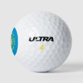 Design der Staatsflagge Süd-Dakota Golfball (Logo)