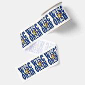 Design der Staatsflagge Wisconsin Ripsband (Rückseite)