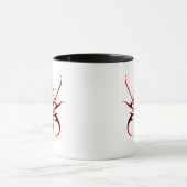 Design der Stammmasken - Schwarz und Rot Tasse (Zentrum)