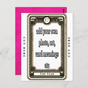 Design der Star-Tarot-Karte Postkarte