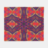 Design der Stickerei in Guatemala Fleecedecke (Vorderseite (Horizontal))