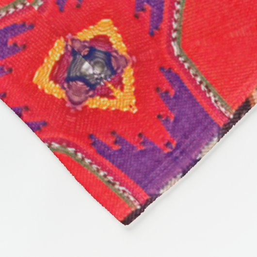 Design der Stickerei in Guatemala Fleecedecke (Ecke)