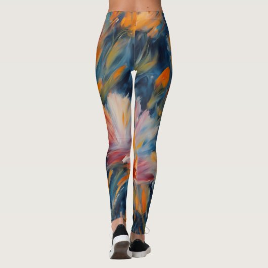 Design der Summer Blume Leggings (Rückseite)