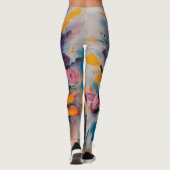 Design der Summer Blume Leggings (Rückseite)