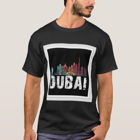 Design der T - Shirt mit "Dubai" (Vorderseite)