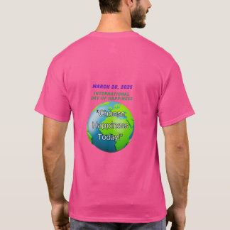 Design der T - Shirt, Tag des Glücks 20 März, 2025 T-Shirt