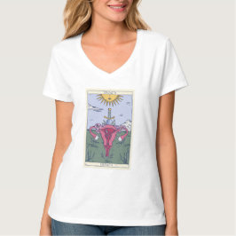 Design der Tarot-Karte für Uterus-Stärke T-Shirt