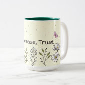 Design der Tasse "Beten, Release, Vertrauen" (VorderseiteRechts)