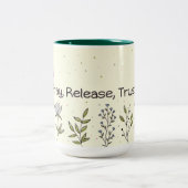 Design der Tasse "Beten, Release, Vertrauen" (Mittel)