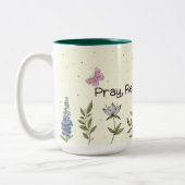 Design der Tasse "Beten, Release, Vertrauen" (Links)