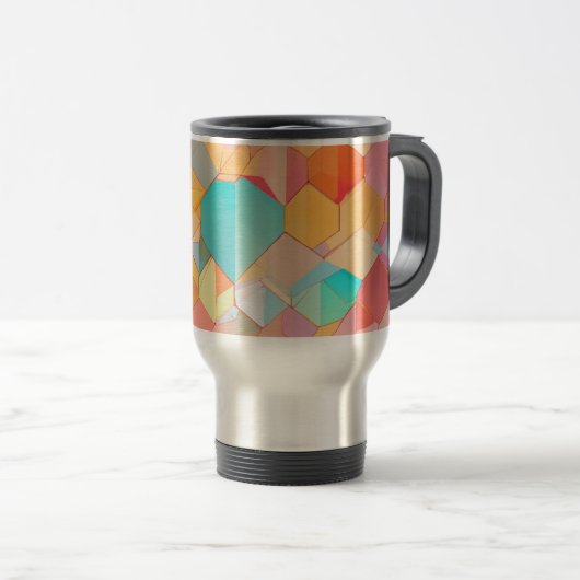 Design der Tasse für Abstraktes Checkout-Muster in (VorderseiteRechts)