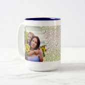 Design der Tasse für personalisierte Glitzer Foto (Vorderseite Links)