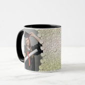 Design der Tasse für personalisierte Glitzer Foto (Vorderseite Links)