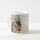 Design der Tasse für personalisierte Glitzer Foto (Vorderseite Links)