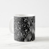 Design der Tasse "Grau Awareness Ribbon" (Vorderseite Links)