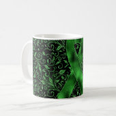 Design der Tasse "Green Awareness Ribbon" (Vorderseite Links)