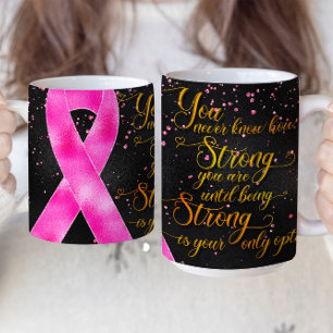 Design der Tasse in Hot Pink Awareness Ribbon