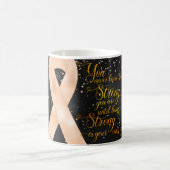 Design der Tasse Peach Awareness Ribbon (Mittel)